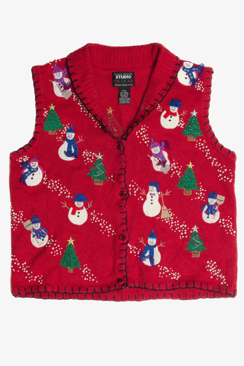 Vintage Red Ugly Christmas Vest 62616