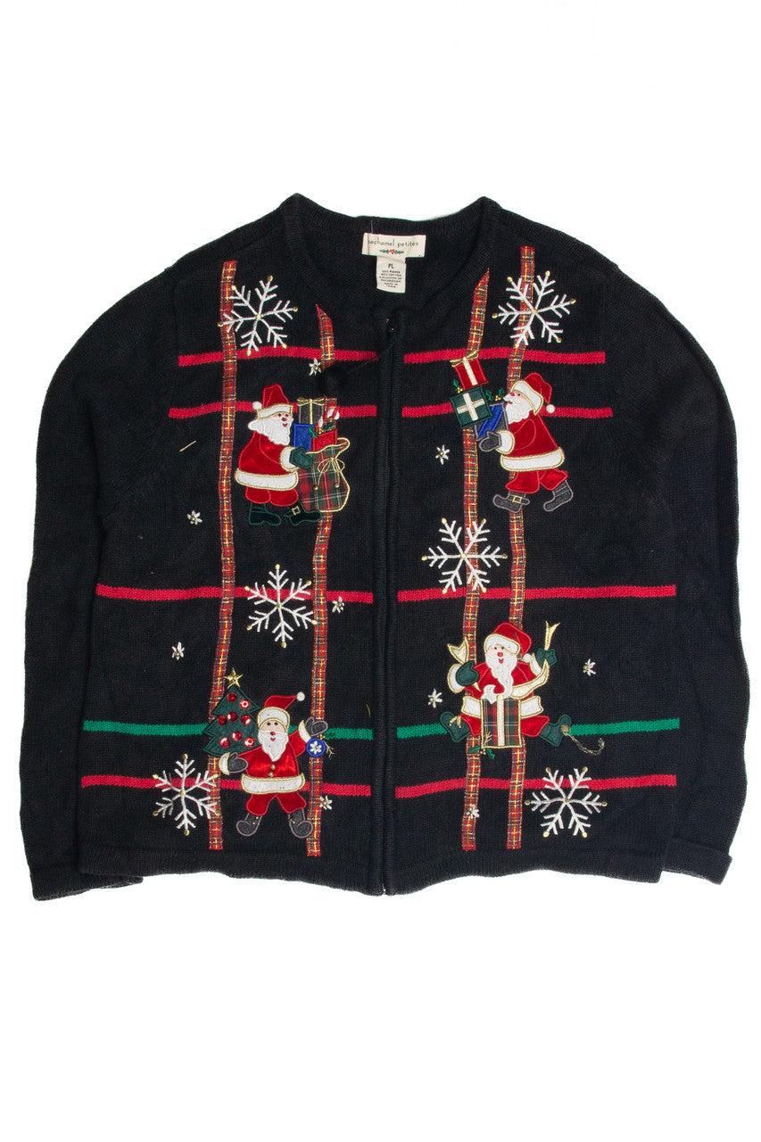 Vintage Black Ugly Christmas Cardigan 60971