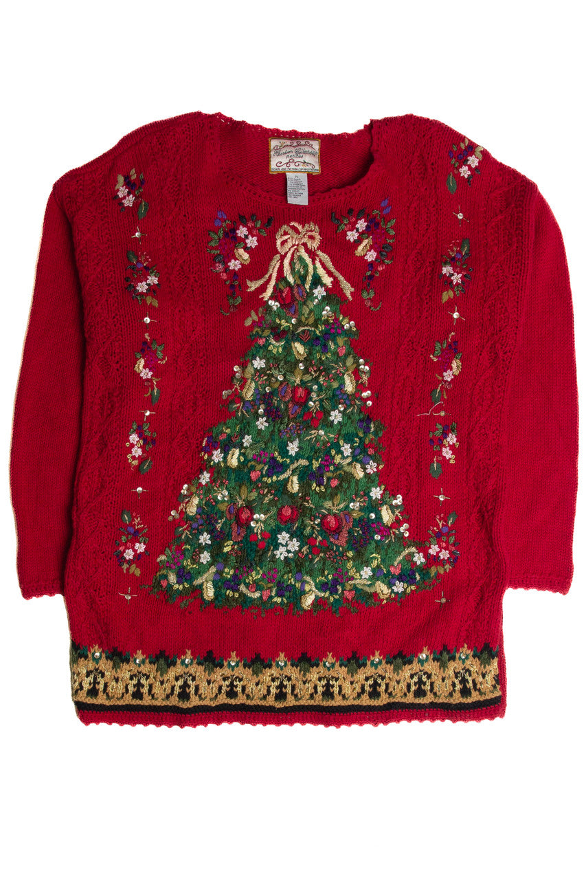 Vintage Red Ugly Christmas Sweater 62725