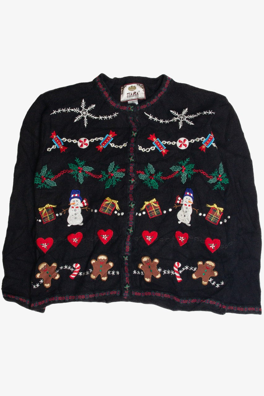Vintage Black Ugly Christmas Cardigan 59770