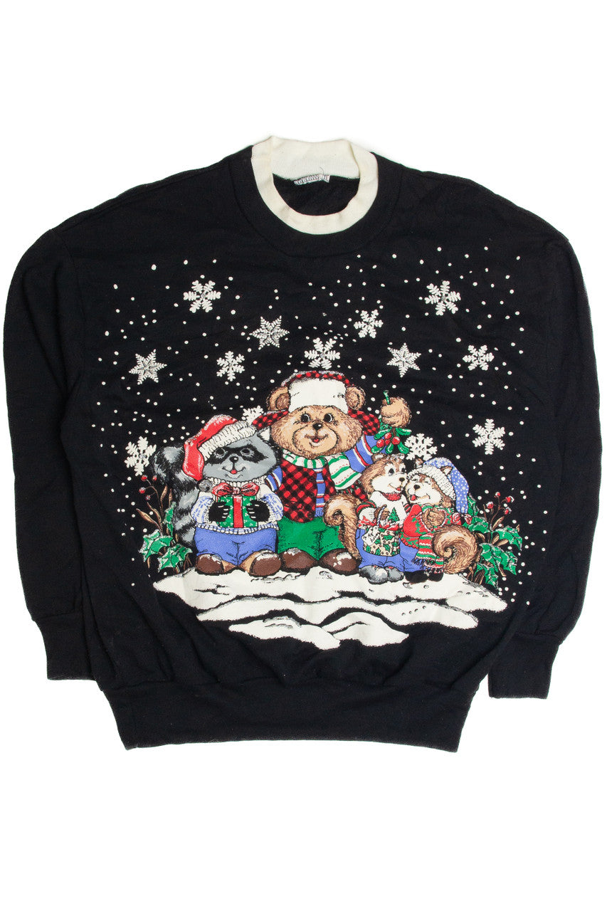 Vintage Black Christmas Sweatshirt 62526