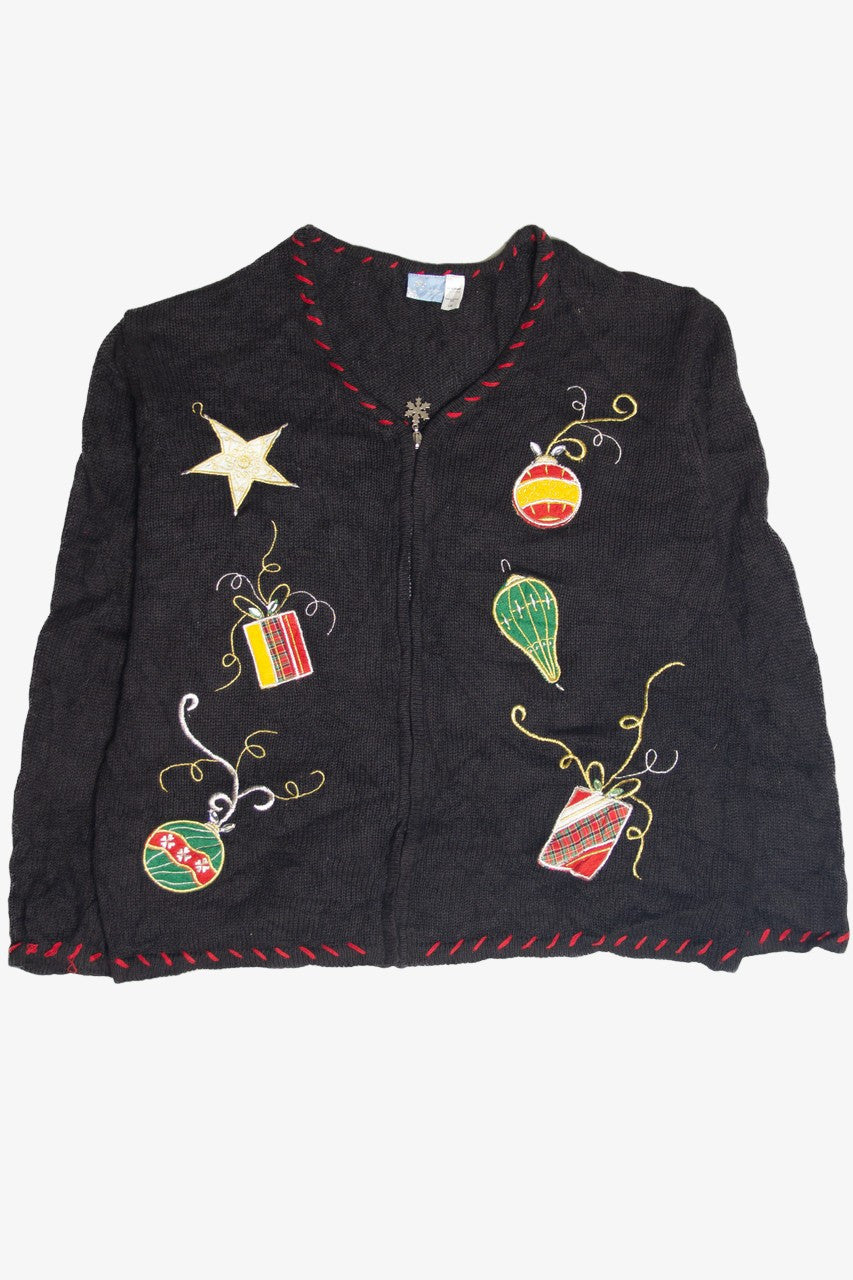 Vintage Black Ugly Christmas Cardigan 63178