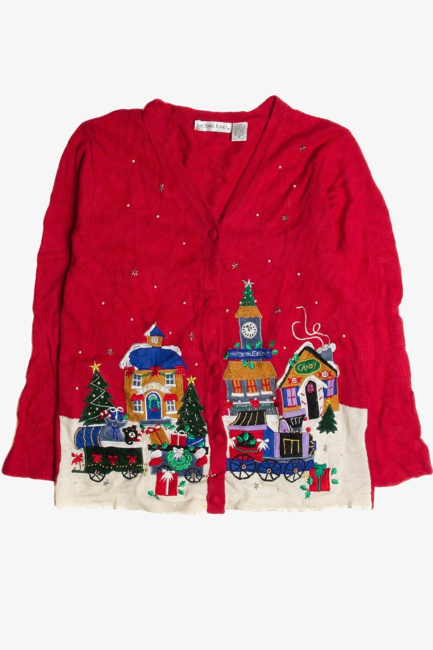 Vintage Red Ugly Christmas Cardigan 59646