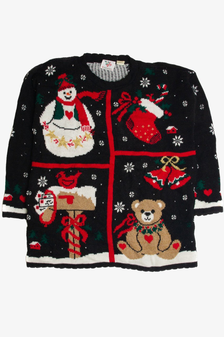 Vintage Black Ugly Christmas Sweater 59607