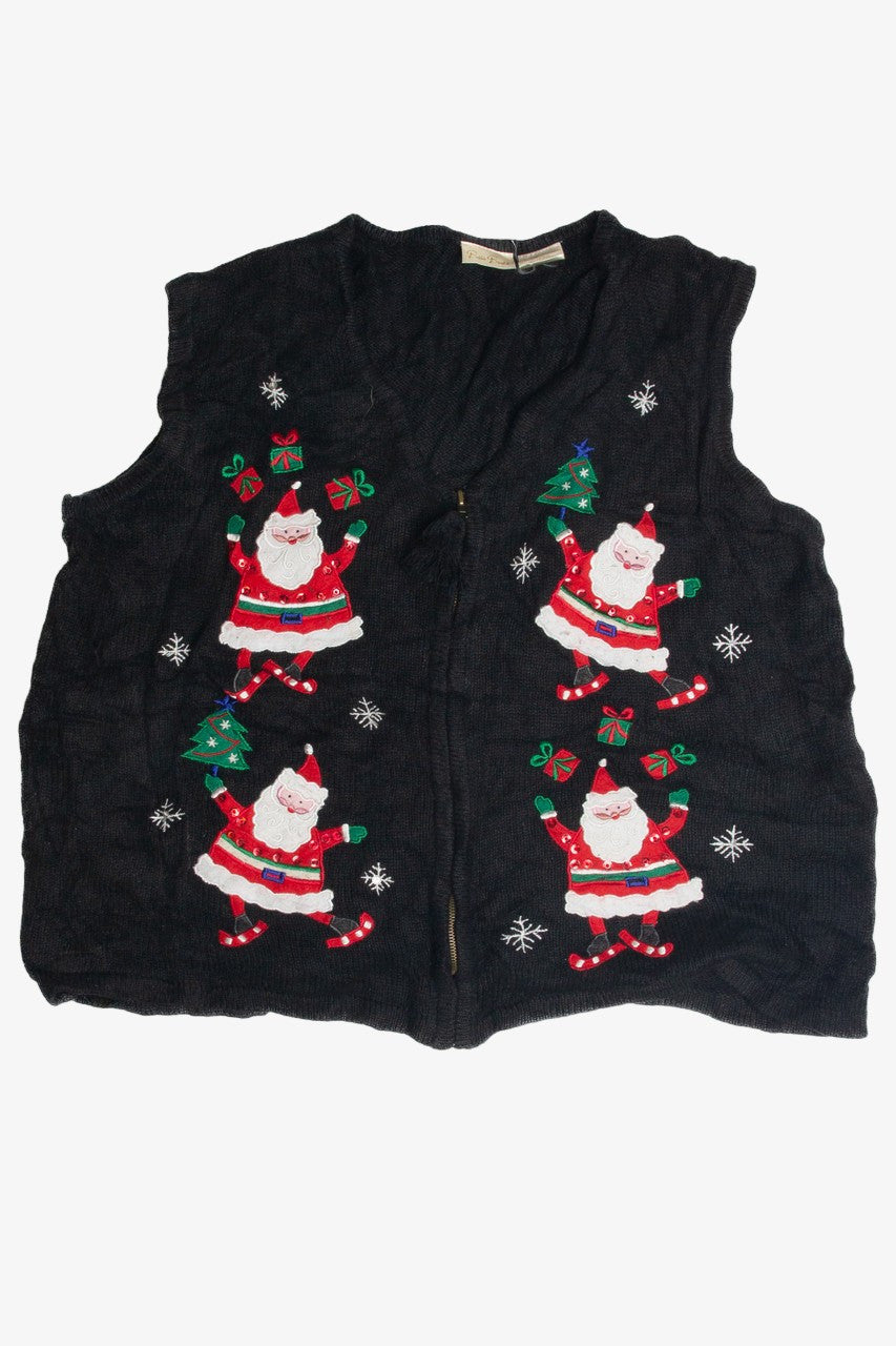 Vintage Black Ugly Christmas Vest 60972