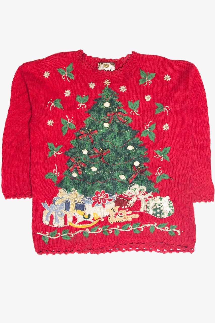 Vintage Red Ugly Christmas Pullover 63300