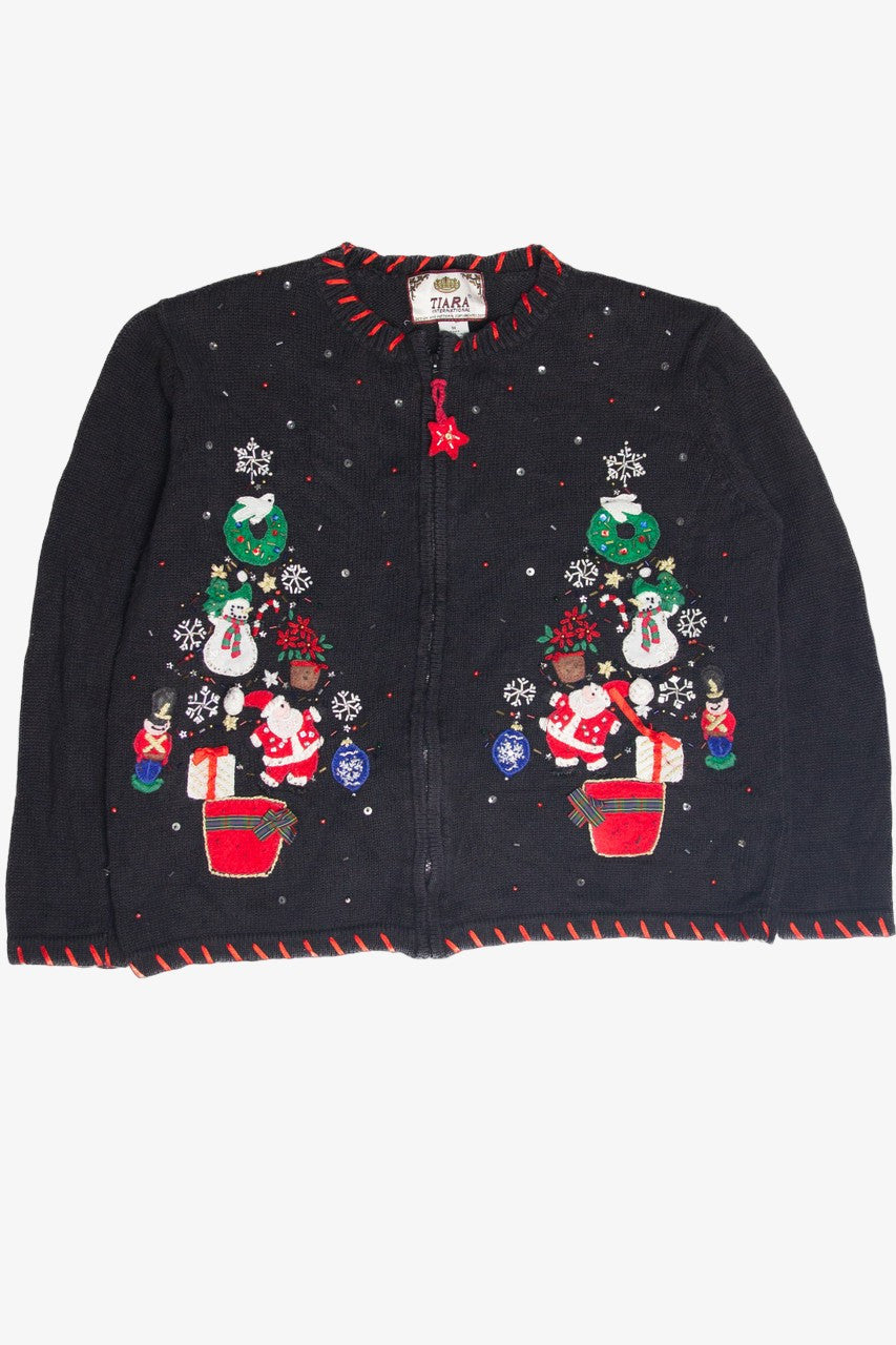 Vintage Black Ugly Christmas Cardigan 63216