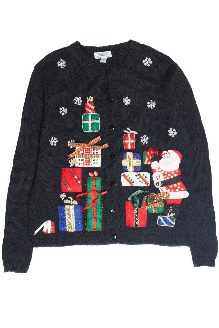 Vintage Black Ugly Christmas Cardigan 63369