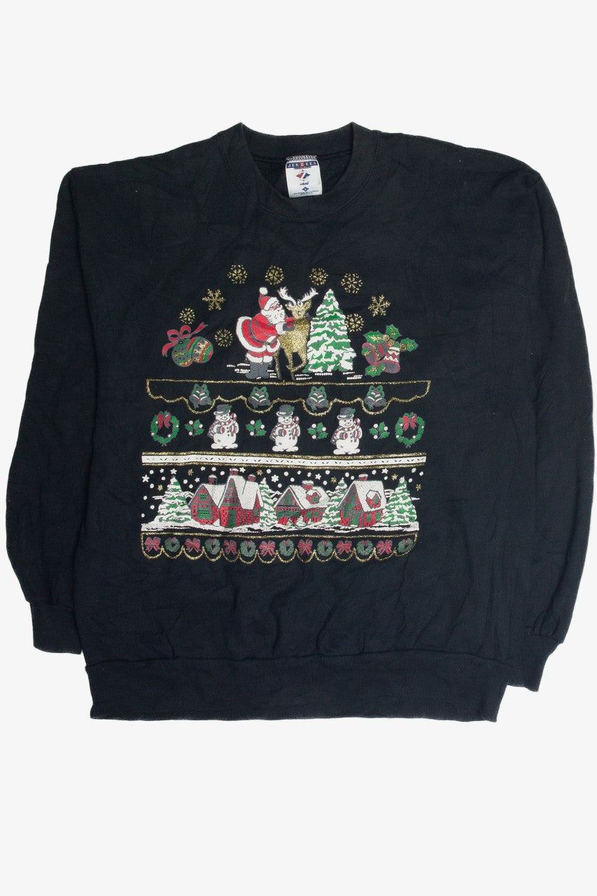 Vintage Black Ugly Christmas Sweatshirt 60981