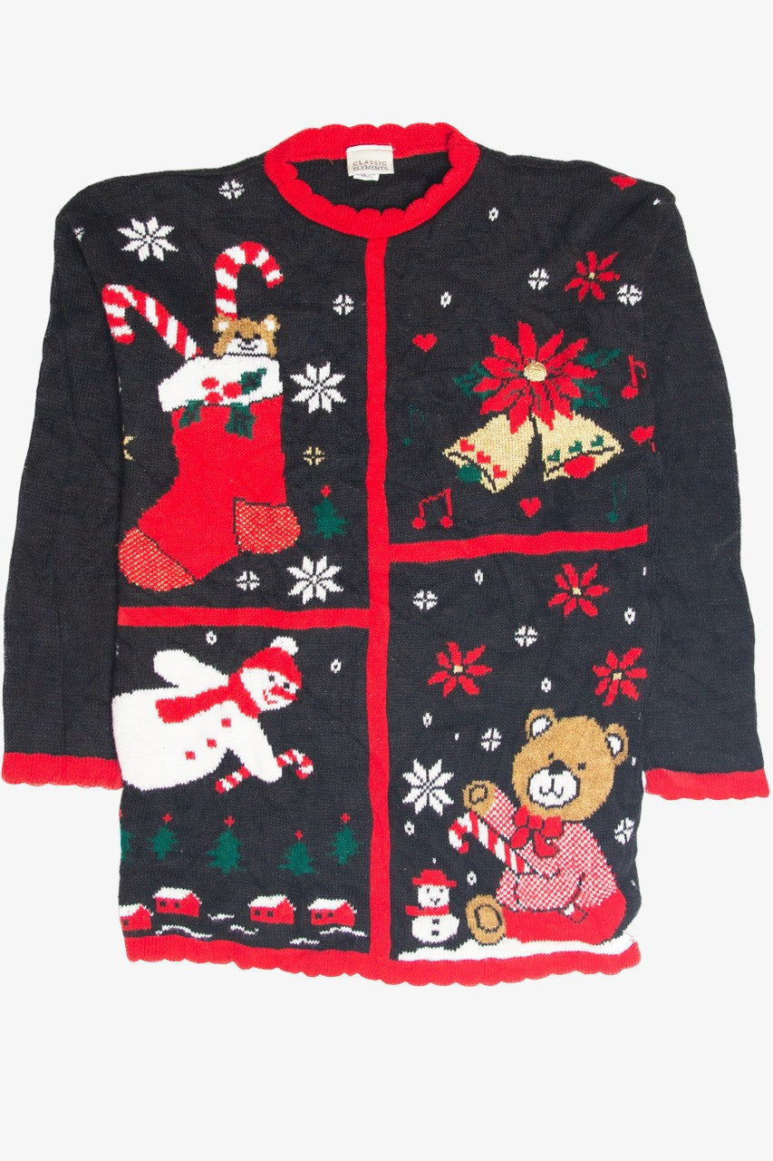 Vintage Black Ugly Christmas Pullover 63218