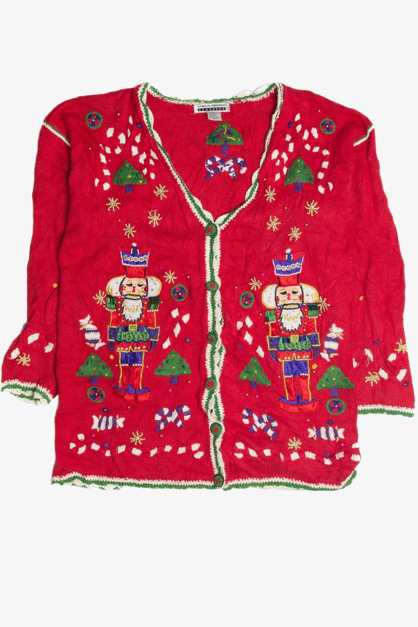 Vintage Red Ugly Christmas Cardigan 59885
