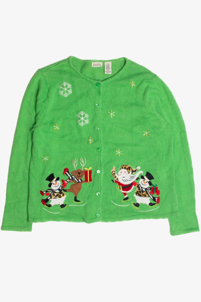 Vintage Green Ugly Christmas Cardigan 59826
