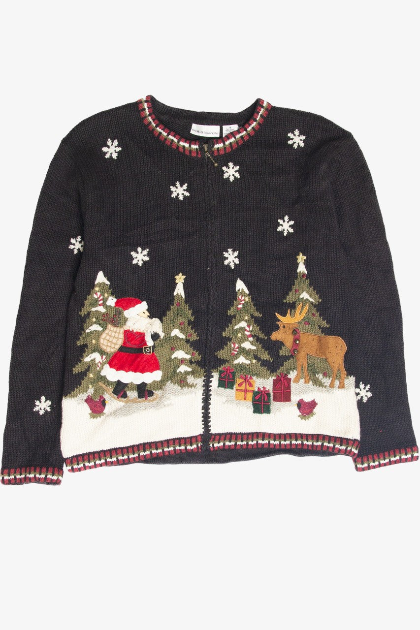 Vintage Black Ugly Christmas Cardigan 63212
