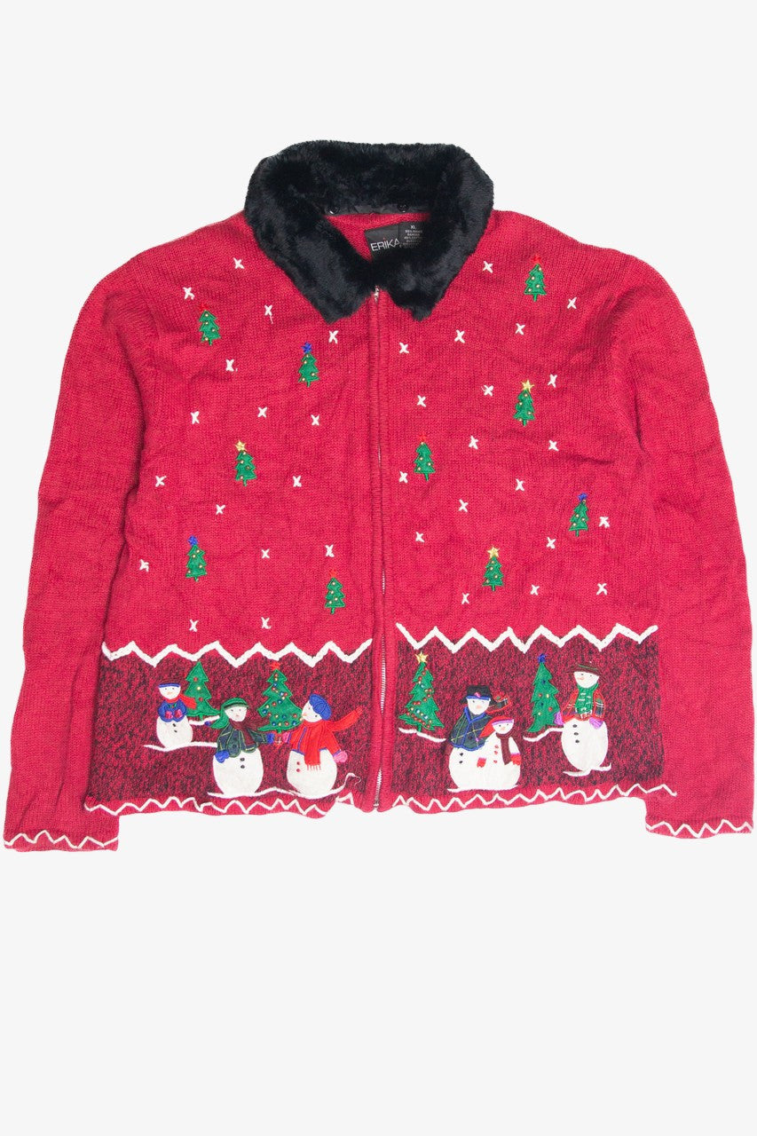 Vintage Red Ugly Christmas Cardigan 63114