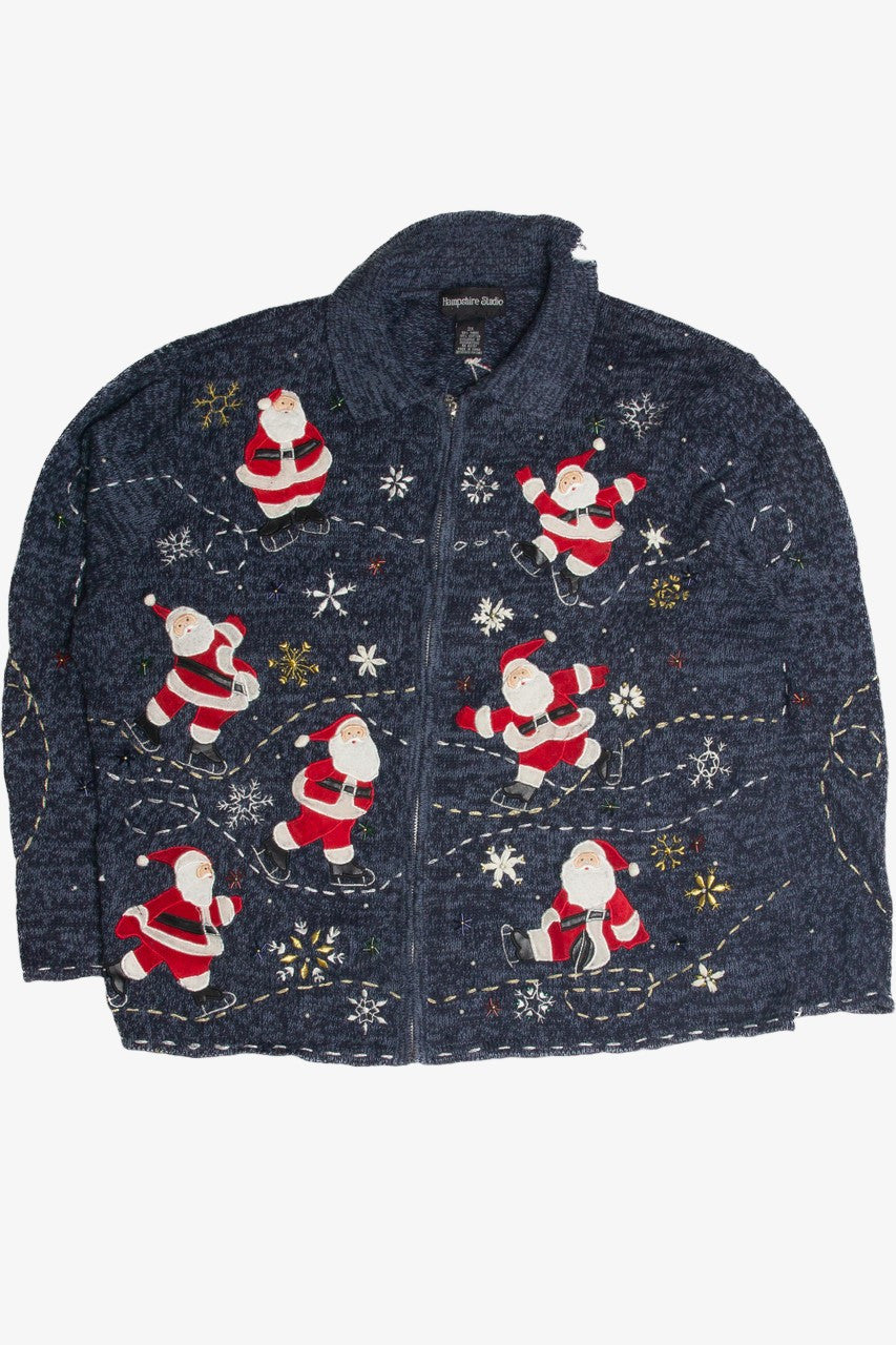 Vintage Blue Ugly Christmas Cardigan 59896
