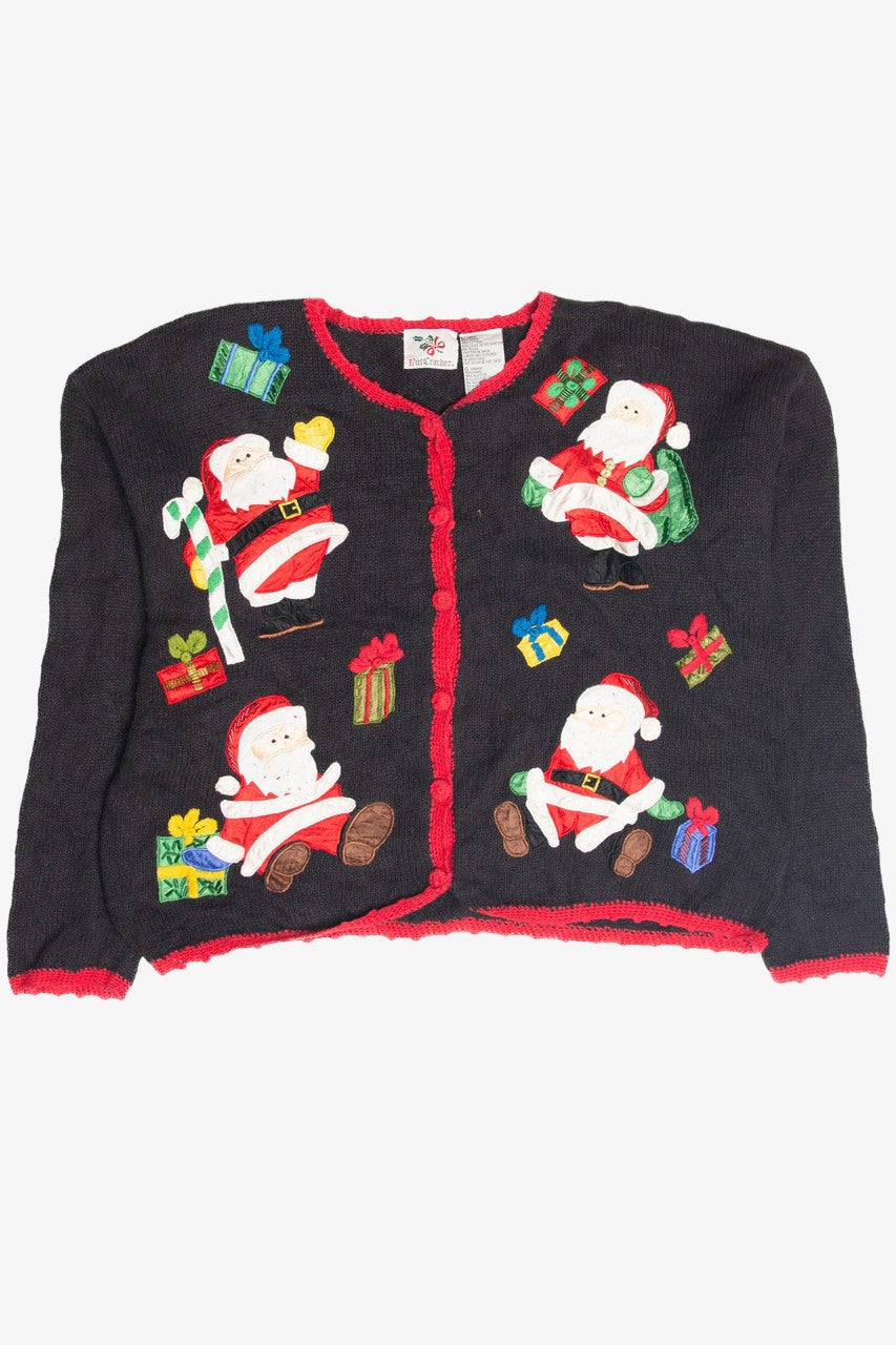 Vintage Black Ugly Christmas Cardigan 63260