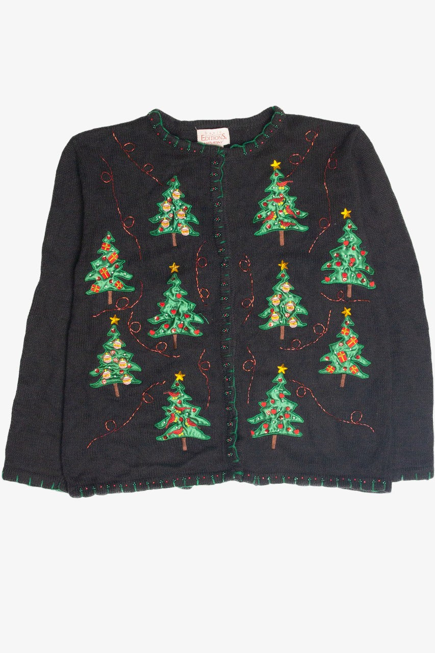 Vintage Black Ugly Christmas Cardigan 63404