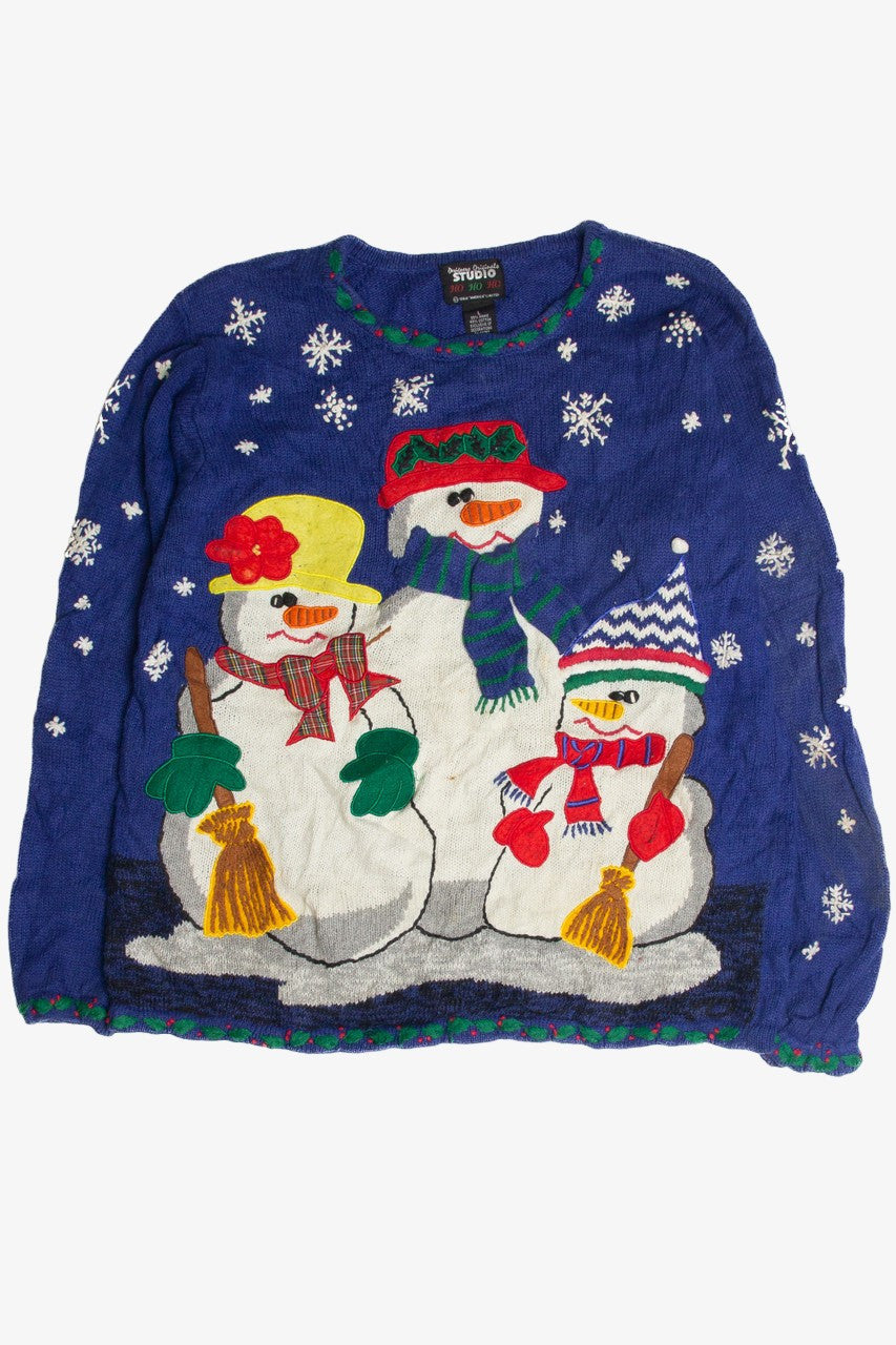 Vintage Blue Ugly Christmas Sweater 59838