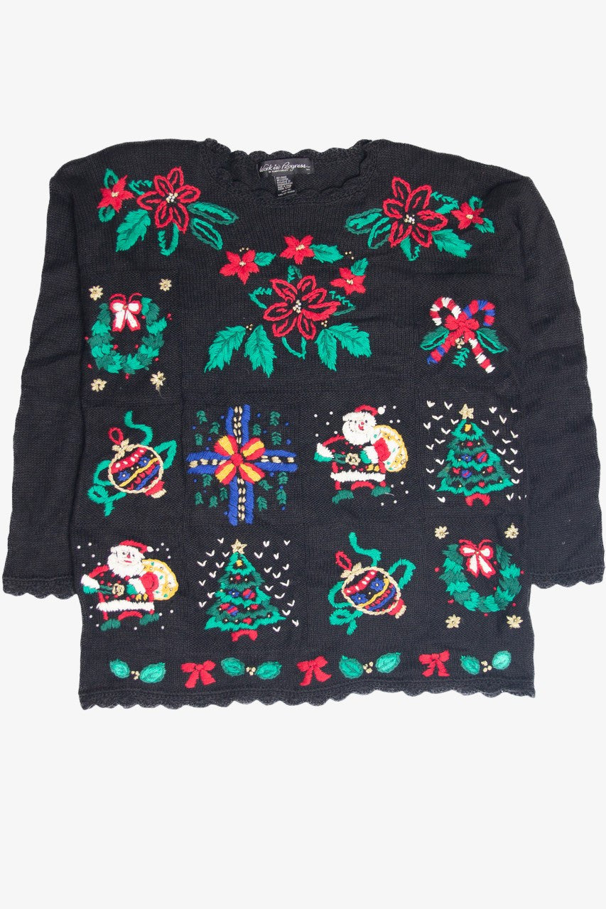 Vintage Black Ugly Christmas Pullover 63193