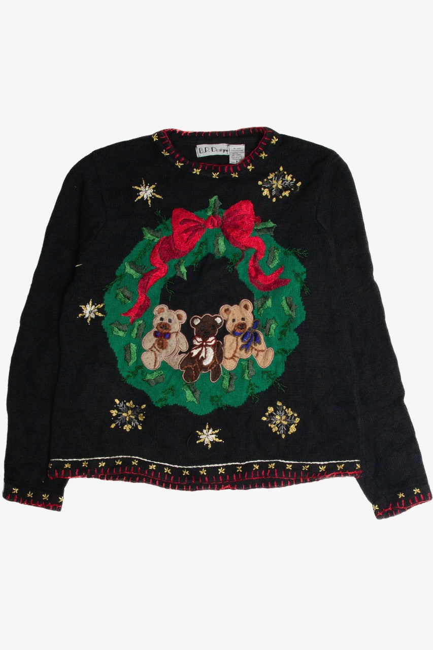 Vintage Black Ugly Christmas Cardigan 60876