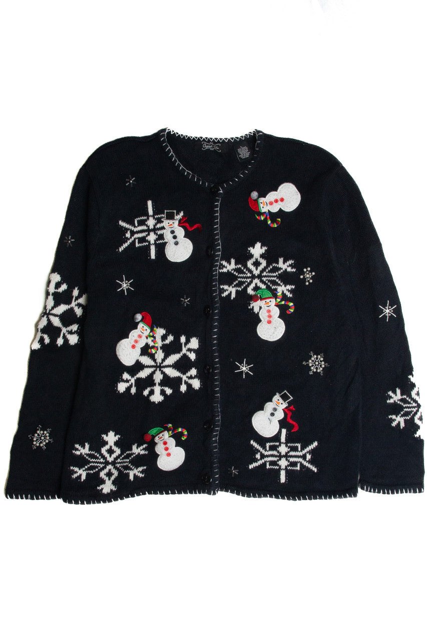 Vintage Black Ugly Christmas Cardigan 62702