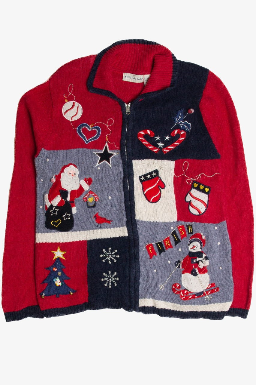 Vintage Red Ugly Christmas Cardigan 62710