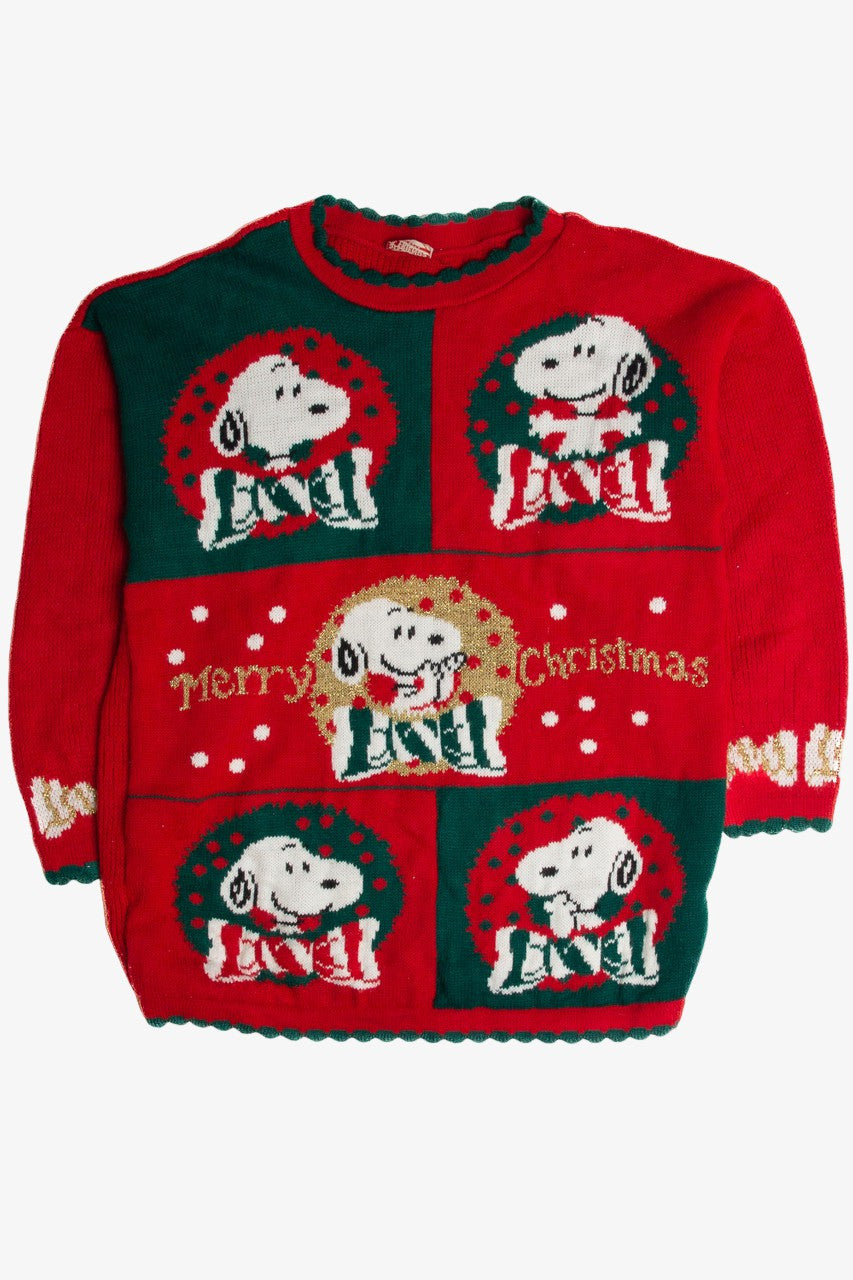 Vintage Snoopy Ugly Christmas Sweater 62809