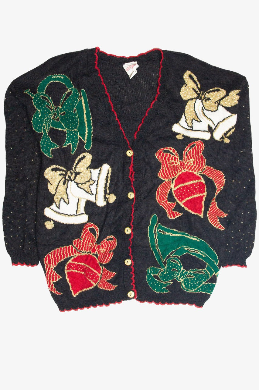Vintage Black Ugly Christmas Cardigan 63400