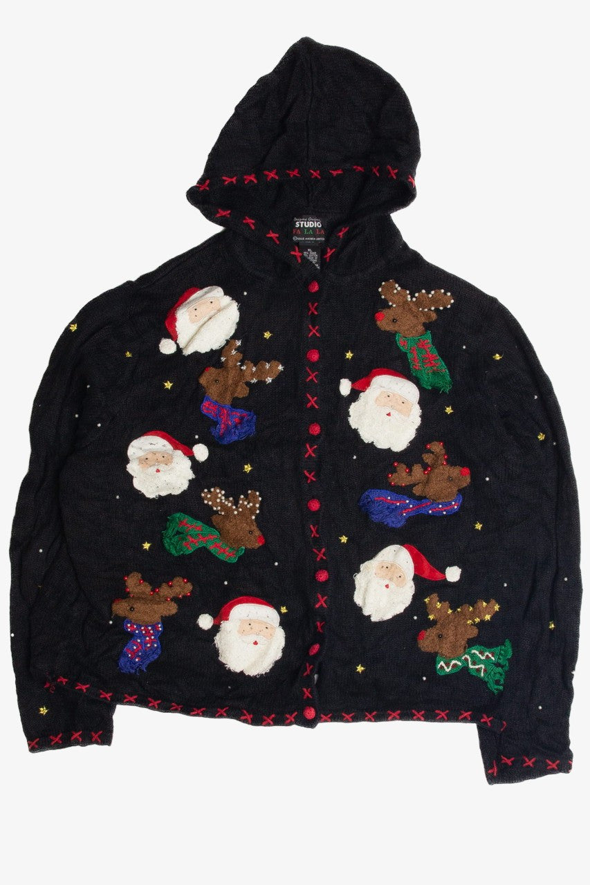 Vintage Black Ugly Christmas Cardigan 62467
