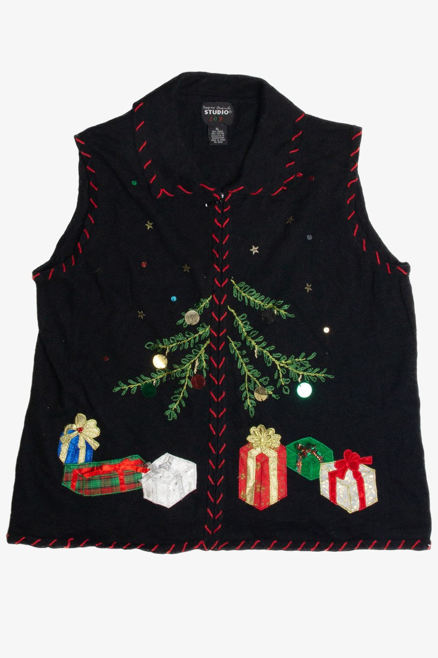 Vintage Black Ugly Christmas Vest 62642