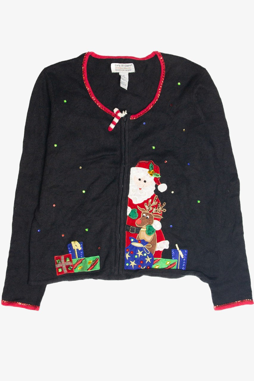 Vintage Black Ugly Christmas Cardigan 63401