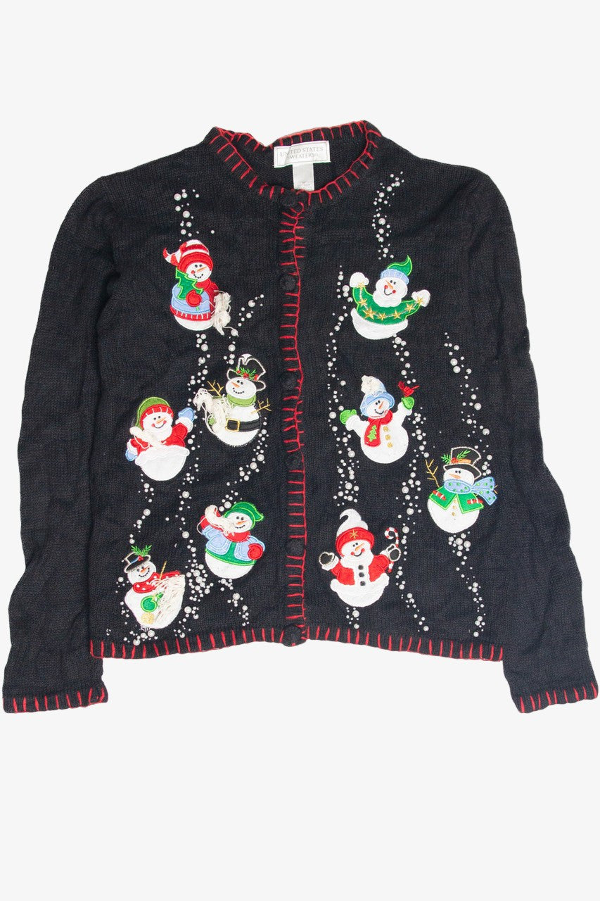 Vintage Black Ugly Christmas Cardigan 63103