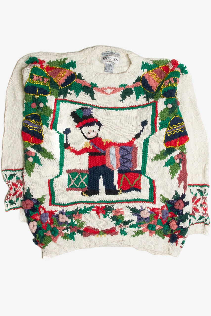 Vintage White Ugly Christmas Sweater 60877