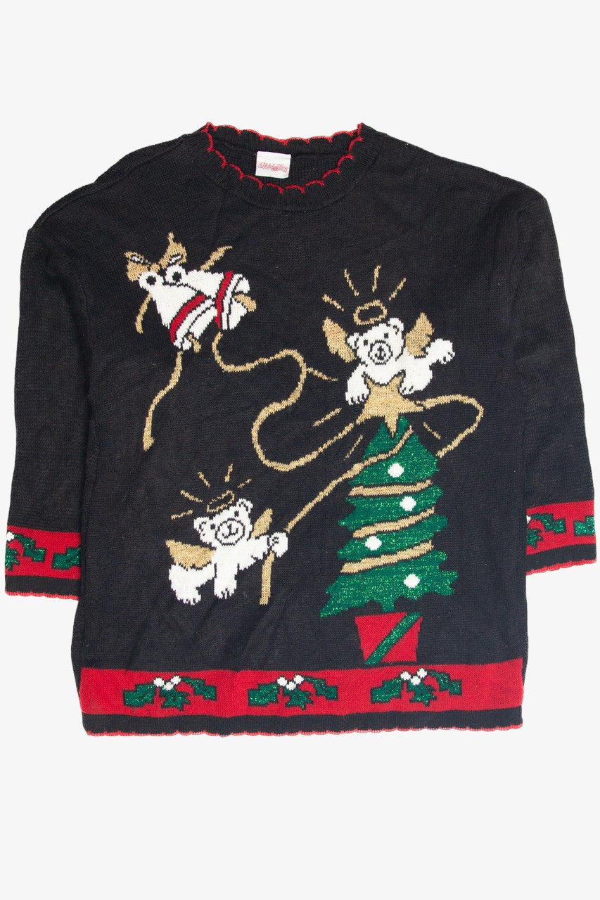 Vintage Black Ugly Christmas Pullover 63270