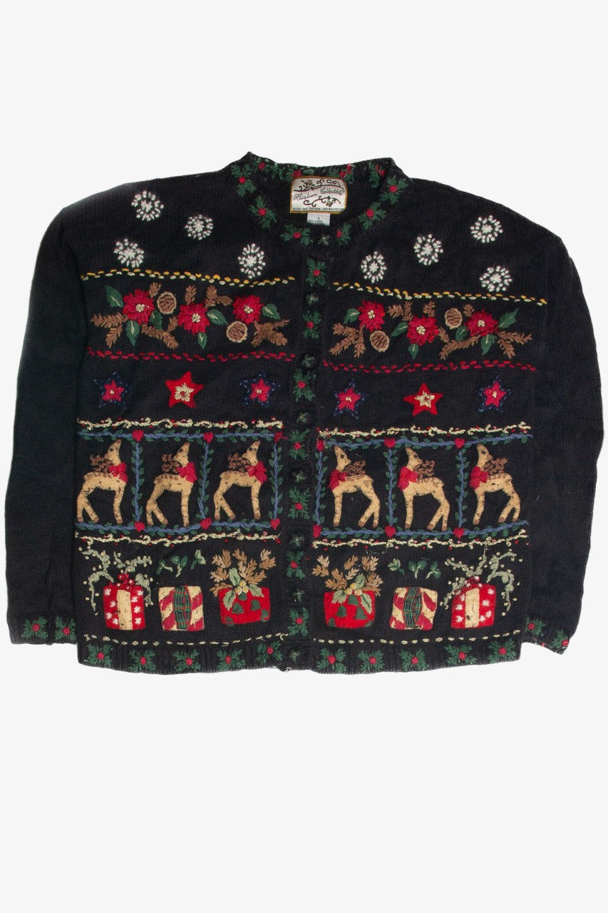 Vintage Black Ugly Christmas Cardigan 59910