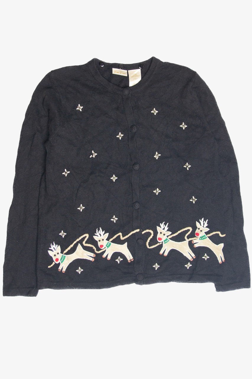 Vintage Black Ugly Christmas Cardigan 63166