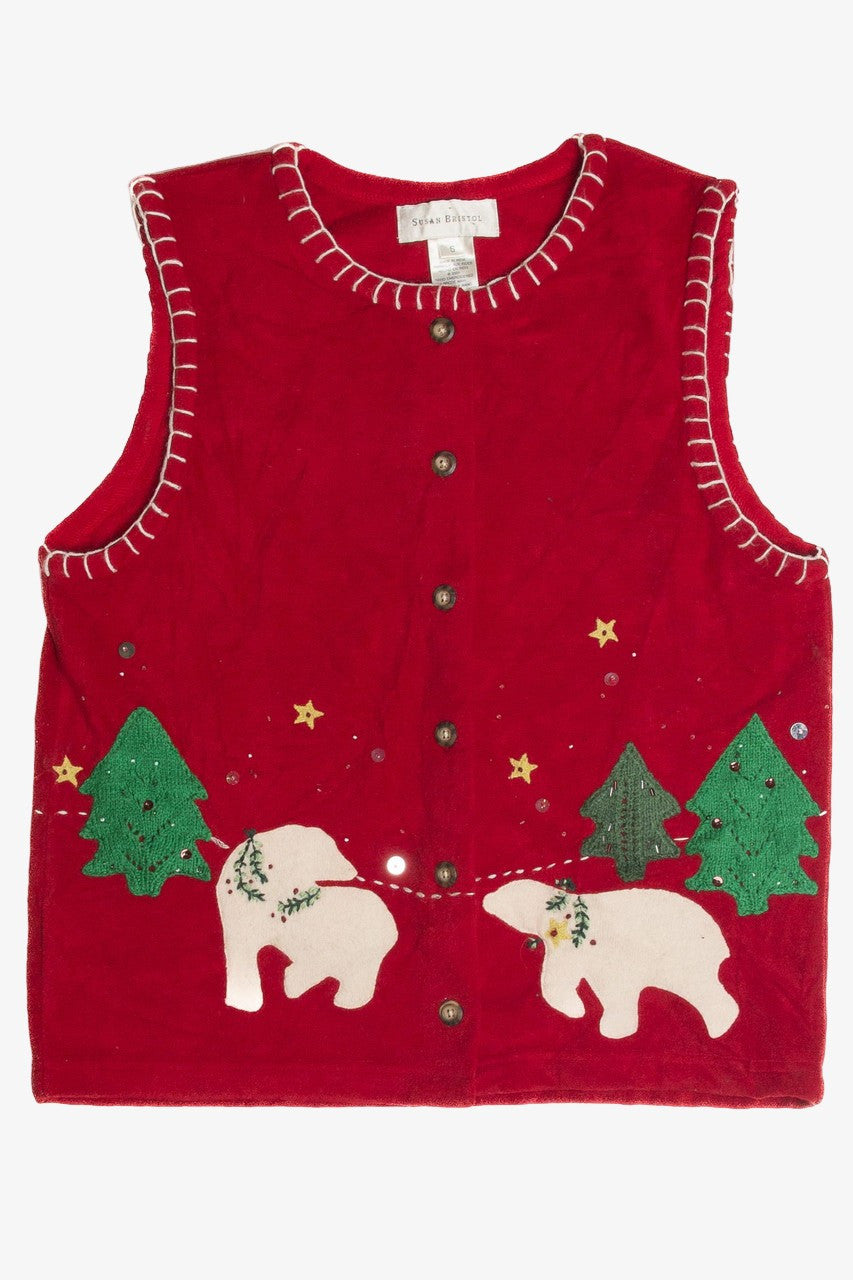 Vintage Red Ugly Christmas Vest 60974