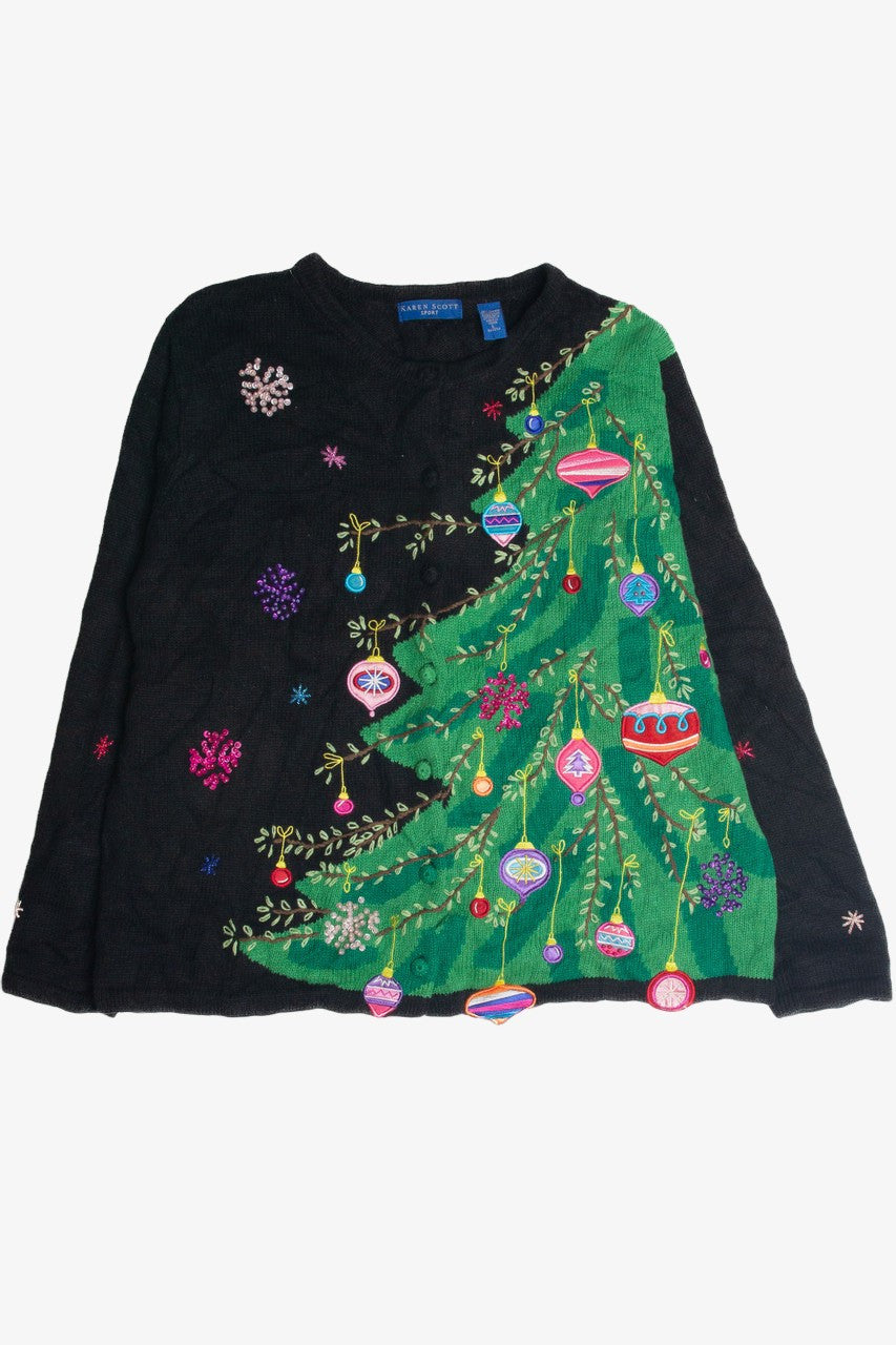 Vintage Black Ugly Christmas Cardigan 59702
