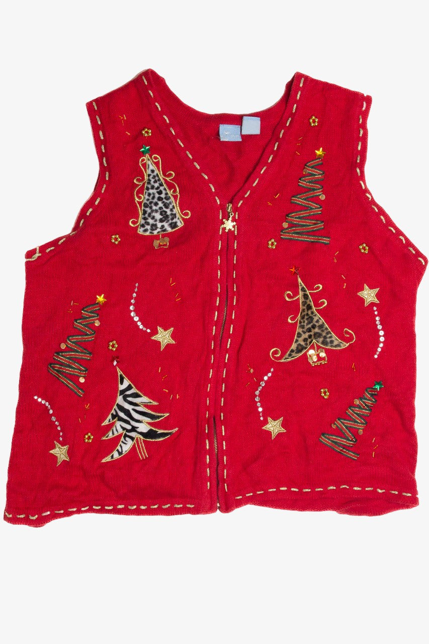 Vintage Red Ugly Christmas Vest 62584