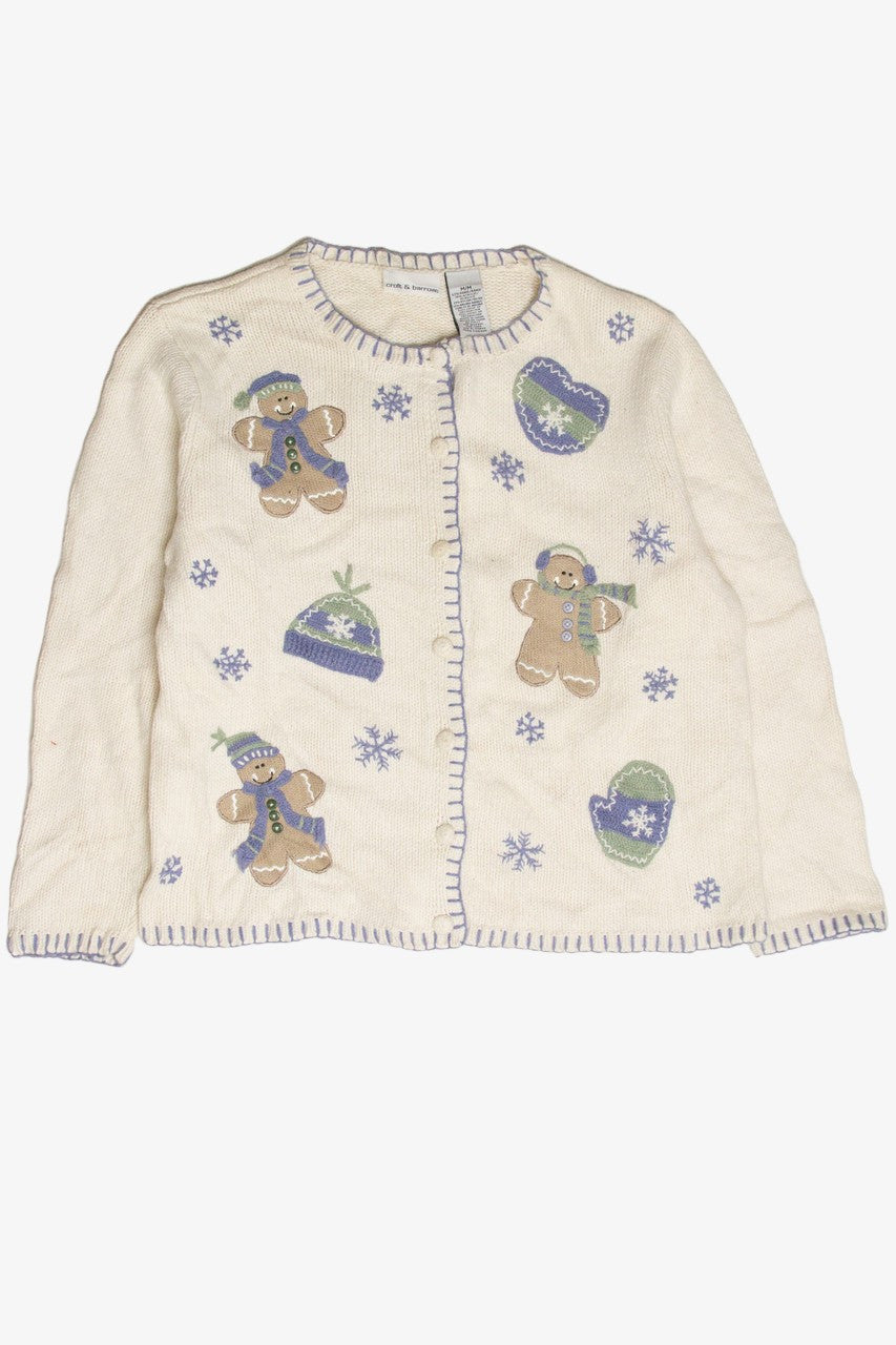 Vintage White Ugly Christmas Cardigan 63087