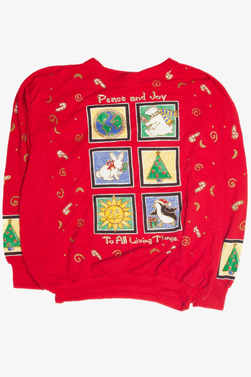 Vintage Red Ugly Christmas Sweatshirt 60996