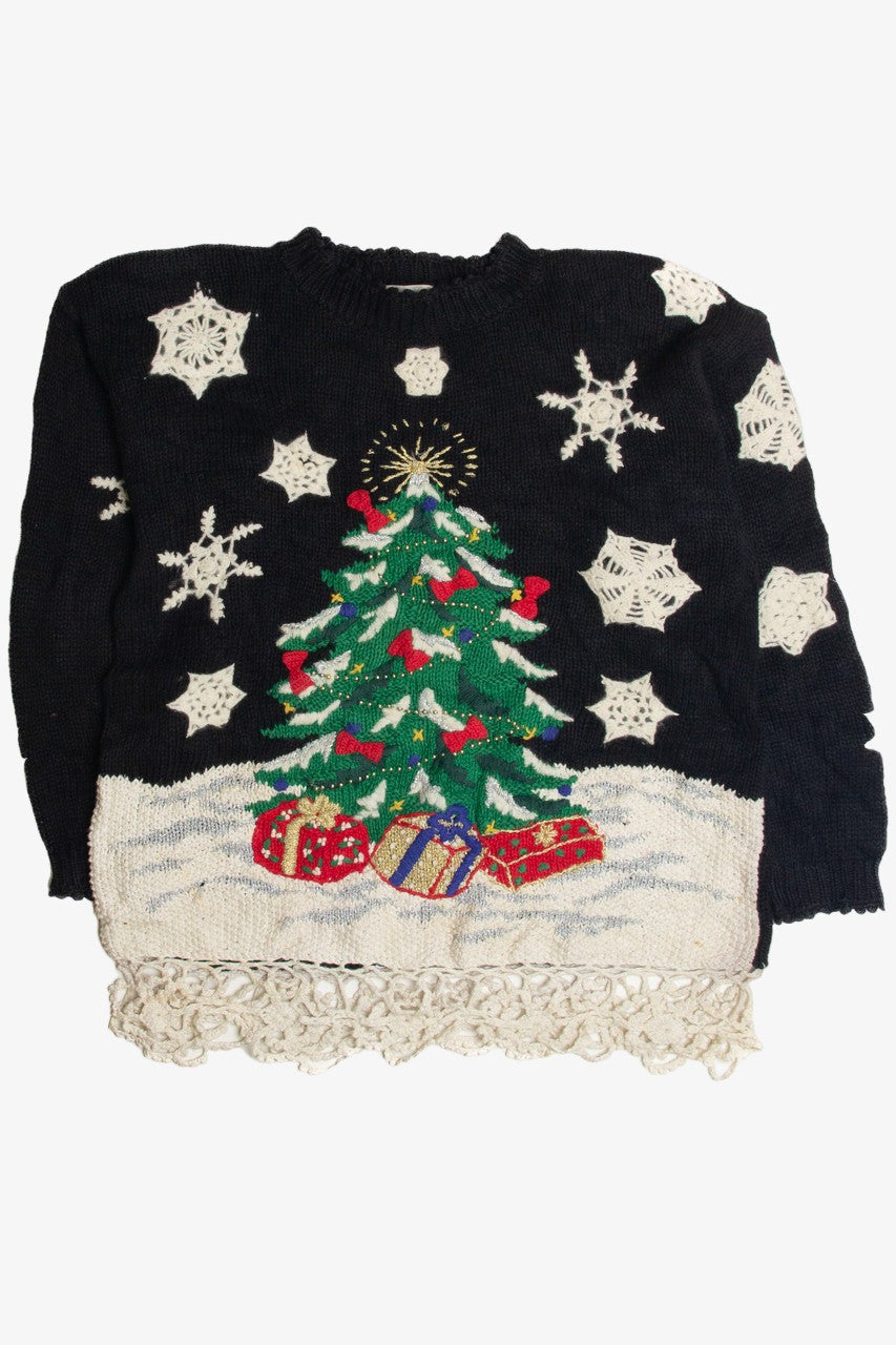 Vintage Black Ugly Christmas Sweater 62407