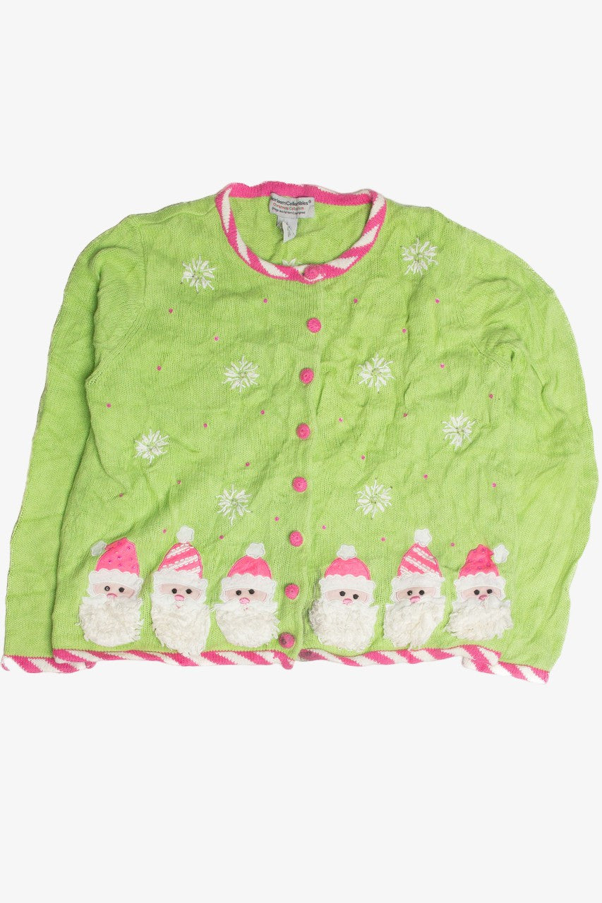 Vintage Green Ugly Christmas Cardigan 59906