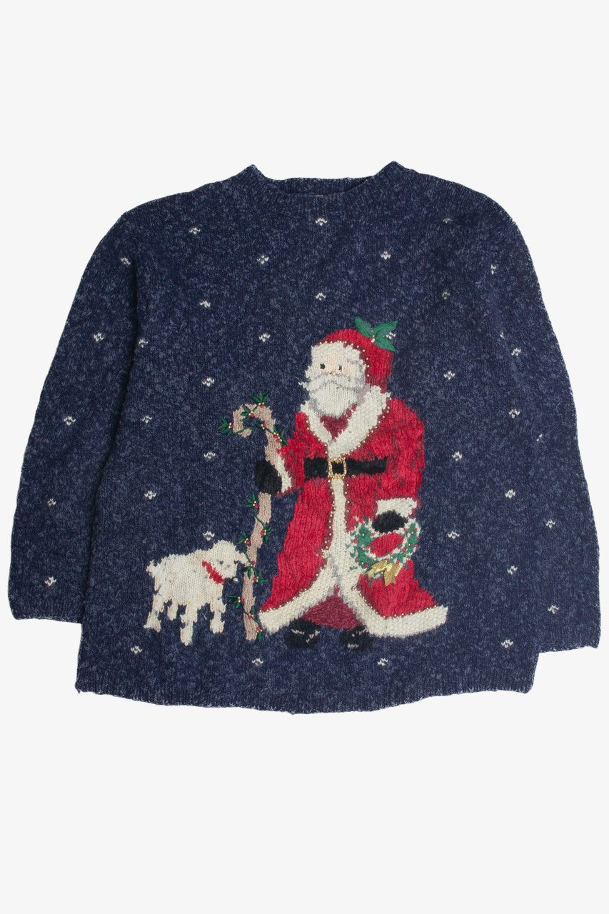 Vintage Blue Ugly Christmas Sweater 62422