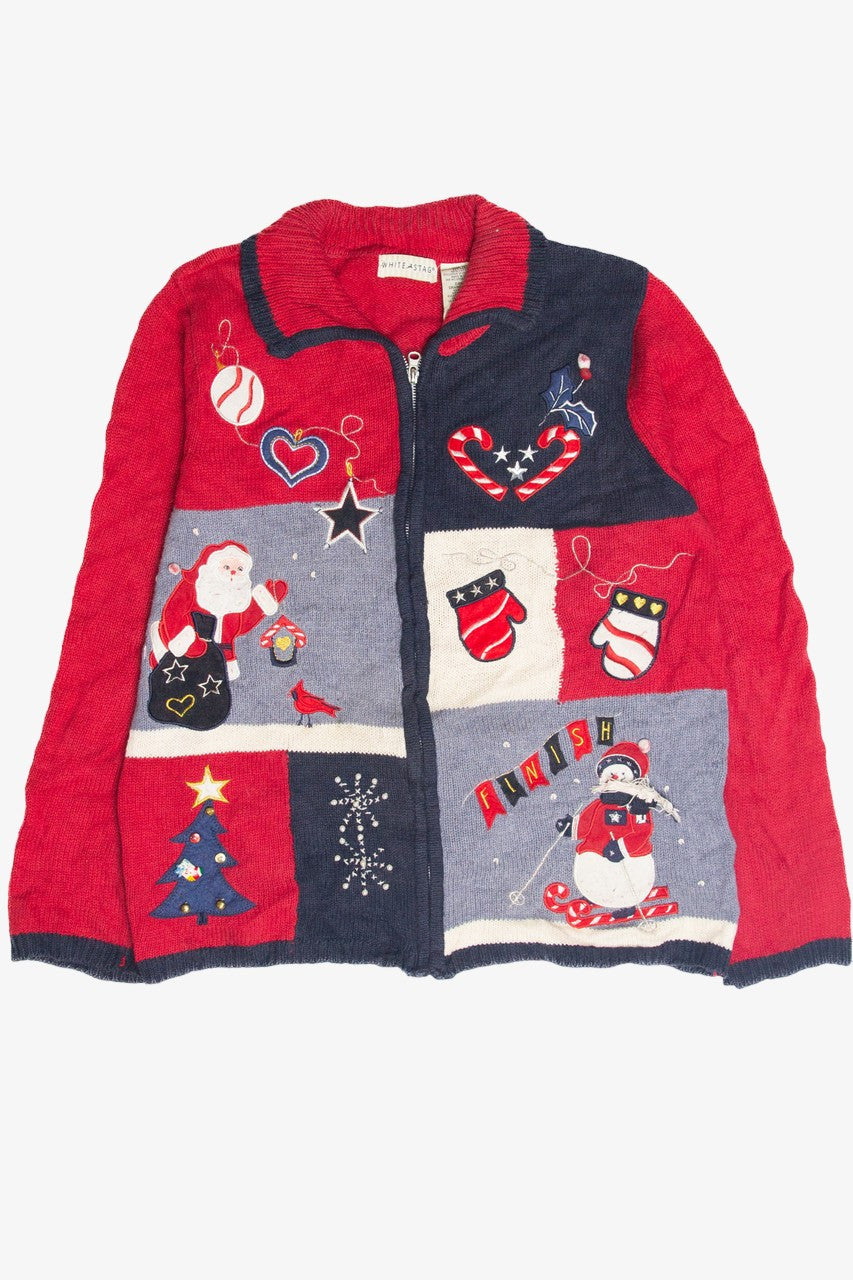 Vintage Red Ugly Christmas Cardigan 63155