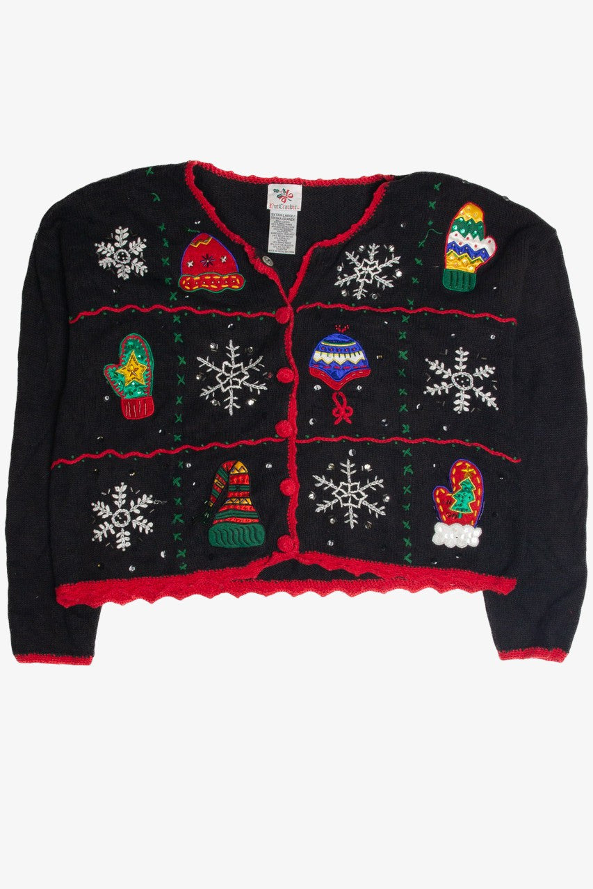 Vintage Black Ugly Christmas Cardigan 59884