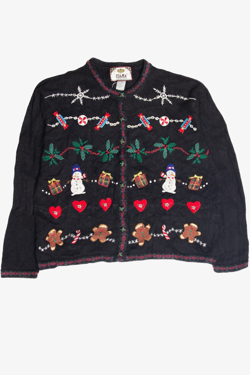 Vintage Black Ugly Christmas Cardigan 63140