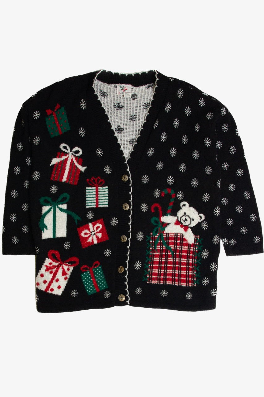 Vintage Black Ugly Christmas Cardigan 62753