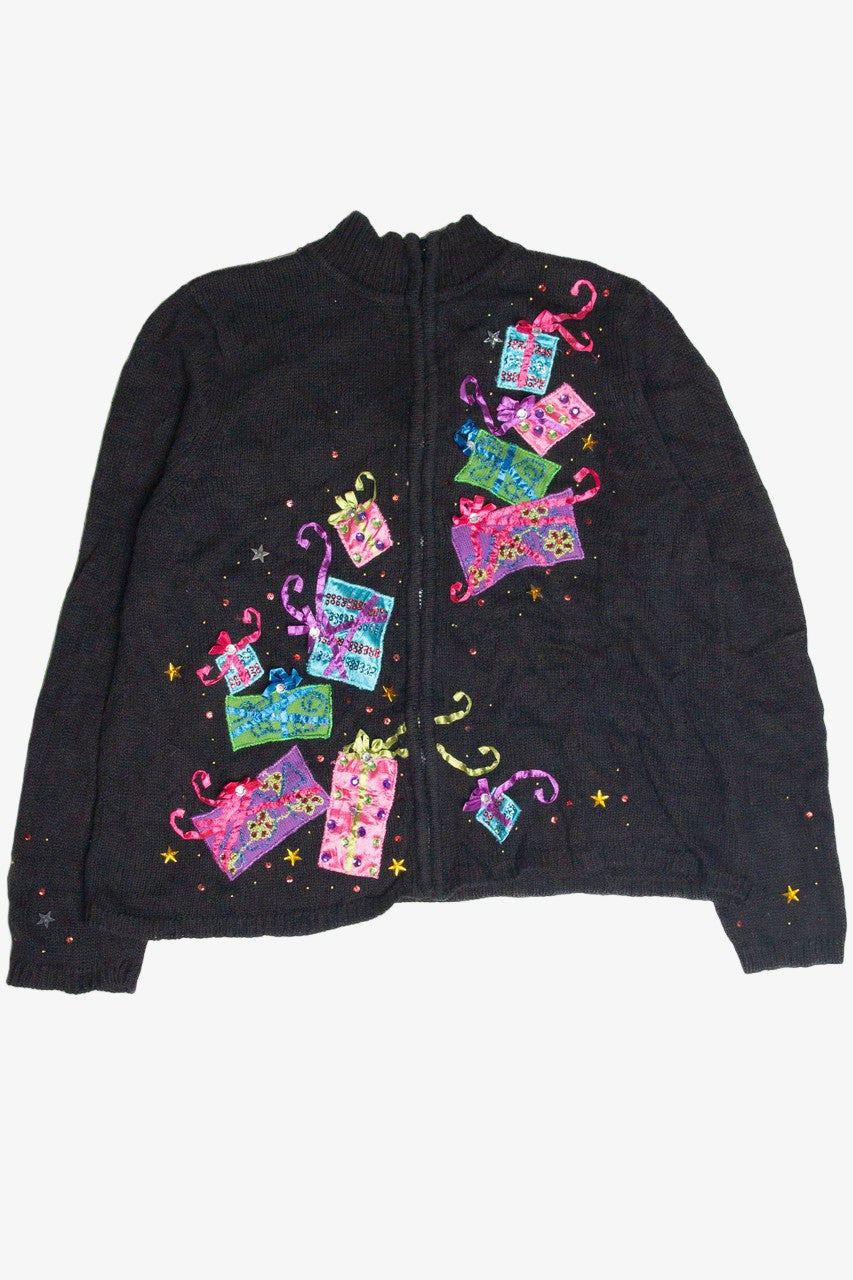Vintage Black Ugly Christmas Cardigan 63448