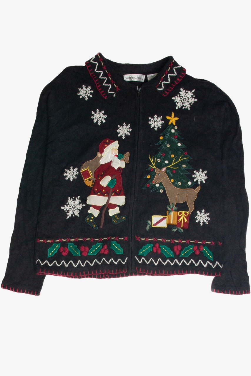 Vintage Black Ugly Christmas Cardigan 59911